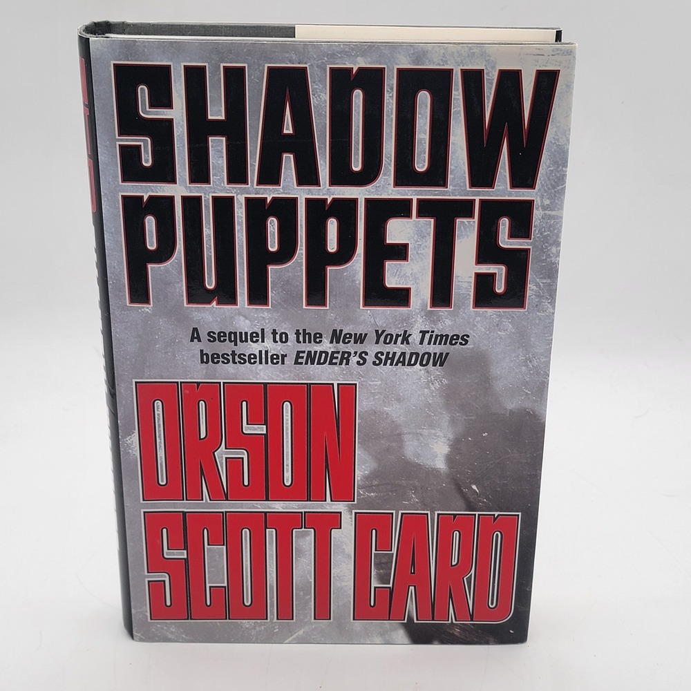 Orson Scott Card Shadow Puppets Hardcover First Edition 1st Printing Good